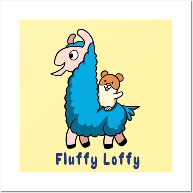 Fluffy Loffy Wall Art by LoffyIlamaComics